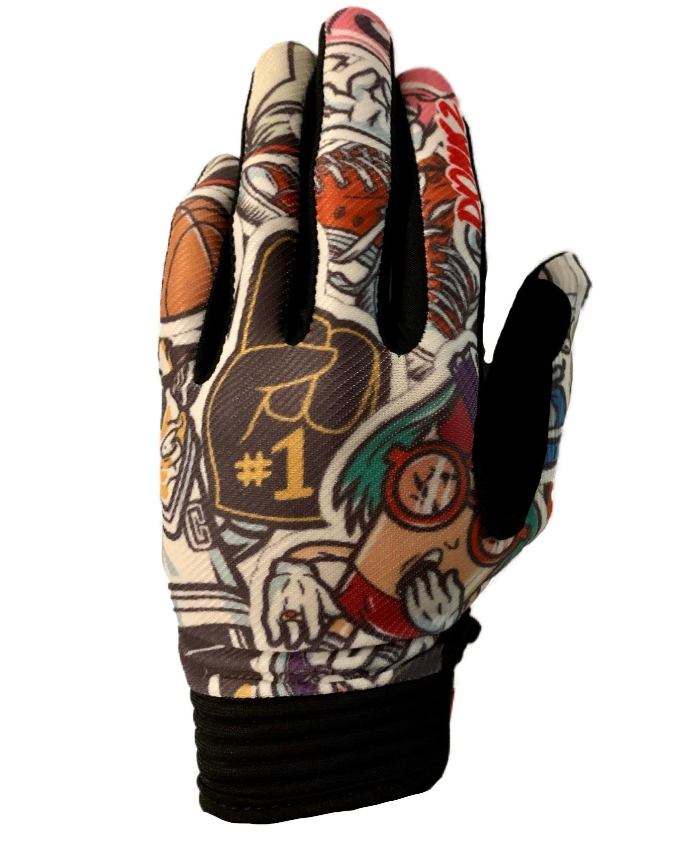 Donkz MX gloves graffiti style print