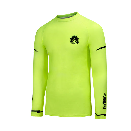Donkz neon compression top with black detailing