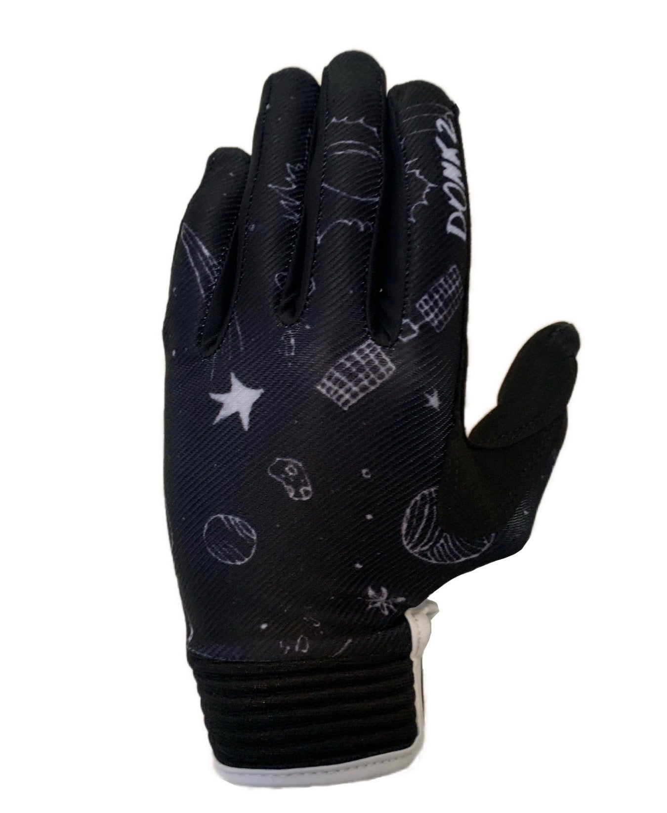 Donkz MX black gloves with space design
