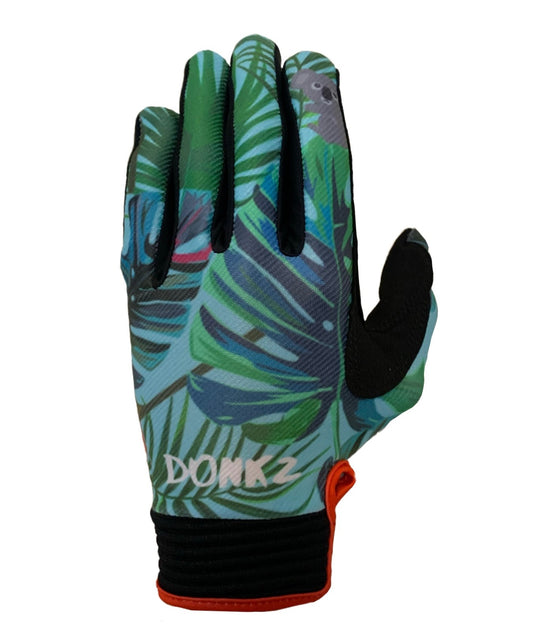 Donkz MX gloves tropical leaves