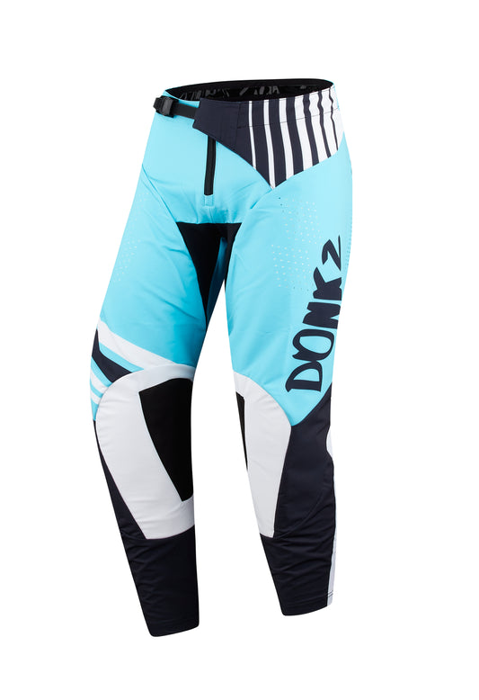 Blue, black and white Donkz MX / Enduro pants